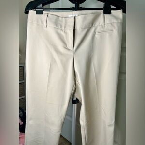 Van Heusen Cream Tailored Pants size 6